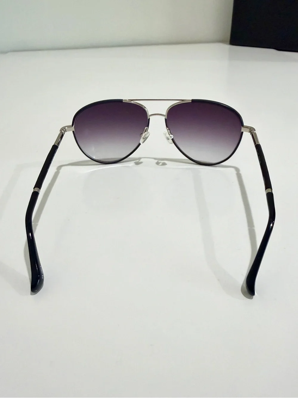 NWT The Row x Linda Farrow Leather Aviator Sunglasses Full Boutique Set - Picture 10 of 16